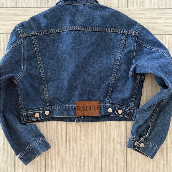 Ralph Lauren Cropped Jean Jacket Size Large - Picture 2 of 7